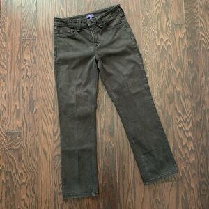 NYDJ / Not Your Daughter's Jeans Black Straight Leg Denim Jeans | Size 10